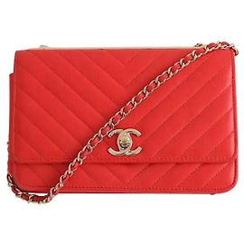Chanel Mini Tasche Trendy CC Wallet on Chain Orange