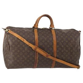 LOUIS VUITTON Monogram Keepall Bandouliere 60 Bolsa Boston M41412 LV Auth 175768