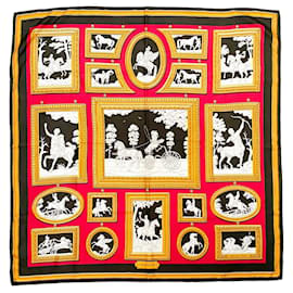 HERMÈS - Sciarpa in seta multicolore Wedgwood Hermès 90 cm