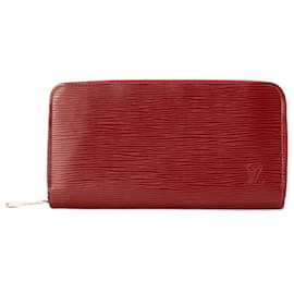 LOUIS VUITTON - Cartera Zippy Louis Vuitton en cuero epi rojo