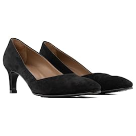 HERMÈS - Scarlett 60 Pumps aus schwarzem Wildleder (Größe 37) - Hermès