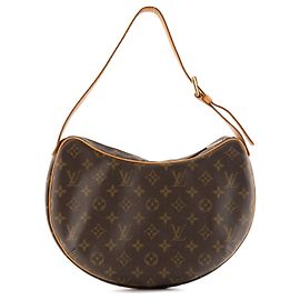 LOUIS VUITTON - Croissant MM Schultertasche Louis Vuitton aus beschichtetem Monogramm-Canvas
