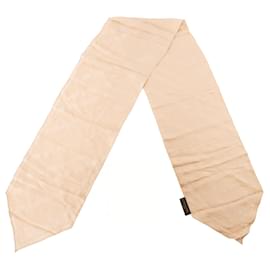 LOUIS VUITTON - Beige silk Louis Vuitton scarf