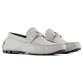 DIOR - Odéon Mokassins aus grauem Leder (T40) - Dior
