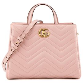 GUCCI - GG Marmont Rosa Leder Shopping Umhängetasche