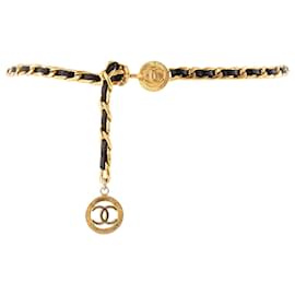 CHANEL - Medaillon Gürtel aus vintage goldfarbenem Metall (T85) - Chanel