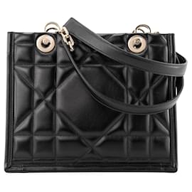 DIOR - Borsa Tote Essenziale Piccola Dior in Pelle Cannage Nera