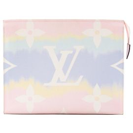 LOUIS VUITTON - Pochette 26 Escale Louis Vuitton in tela rivestita multicolore edizione limitata