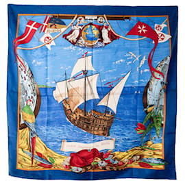 HERMÈS - Foulard 90 cm Ordine Sovrano di Malta Hermès in seta multicolore