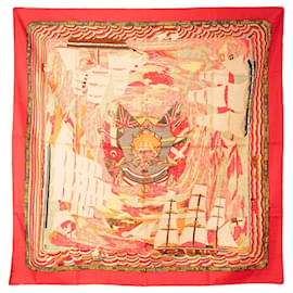 HERMÈS - Carré 90 Henry F.Smith Sailor Hermès in seta multicolore