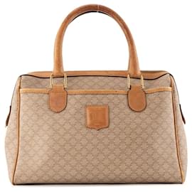 Céline CELINE - Borsa Boston Macadam Celine in tela marrone vintage
