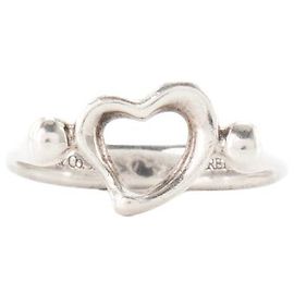 TIFFANY & CO - Anello Cuore Aperto Tiffany & Co in argento (T51)