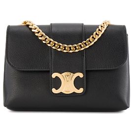 Céline CELINE - Mini Borsa a Spalla Victoire in Pelle Grana Nera