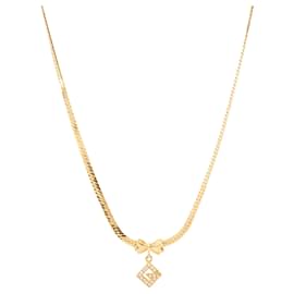 GIVENCHY - Collana a maglie piatte Givenchy in metallo dorato