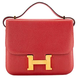 HERMÈS - Constance 18 Umhängetasche aus rotem Epsom-Leder - Hermès