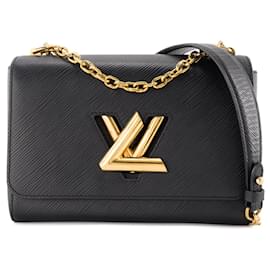 LOUIS VUITTON - Borsa a Spalla Twist MM Louis Vuitton in pelle epi blu navy