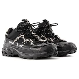 BURBERRY - Sneakers Arthur Crystal in tela nera (Taglia 38)