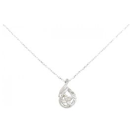 Autre Marque Collana in diamante a forma di fiore in platino PT900 PT850