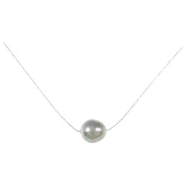 Autre Marque Collana in Perla Nera di Tahiti K18WG