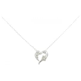 K10 Weißgold-Diamant-Halskette - Autre Marque