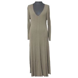 Vestido Largo de Punto Acanalado CREPE de Theory