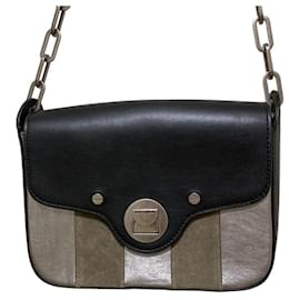 Coccinelle Leder Umhängetasche mit Klappe und Kette - Autre Marque