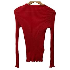 Autre Marque CAST: Suéter de punto transparente con cuello alto