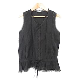 Autre Marque Blusa sin mangas con volantes PINK HOUSE