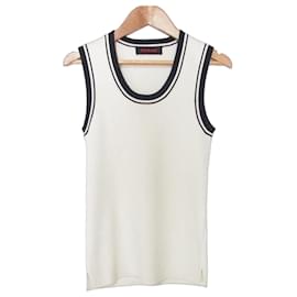 Autre Marque Top senza maniche in maglia di cotone e cashmere CABaN