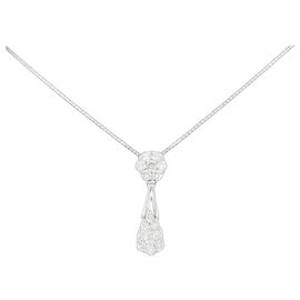 Autre Marque Collana in diamante in oro bianco Au750