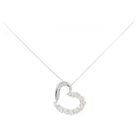 Autre Marque Collana in diamante in oro bianco K10