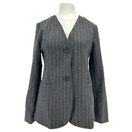 Autre Marque Blazer da tennis a righe grigio GRACE & MILA