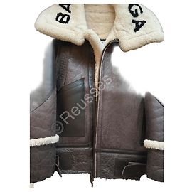 Balenciaga Leder-Bomberjacke - Größe 34