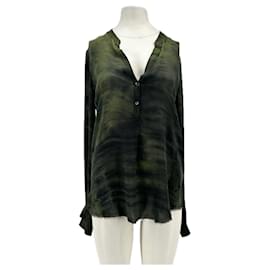 RAQUEL ALLEGRA Silk Blouse Green - Autre Marque
