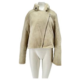Isabel Marant Etoile Chaqueta de shearling beige