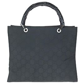 Borsa Tote GG in nylon Bamboo di Gucci