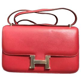 Borsa Hermès Constance in pelle Swift rossa gemma
