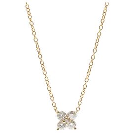 Autre Marque Collana pendente in diamante in oro rosa 18K Ponte Vecchio
