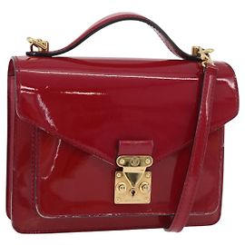 LOUIS VUITTON Borsa Vernis Monceau BB 2way Rosa Andian M91579 LV Auth ep14379A