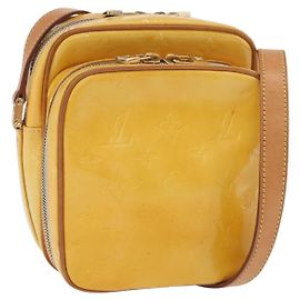 LOUIS VUITTON Monogram Vernis Wooster Borsa a Spalla Gris M91036 LV Auth 175082