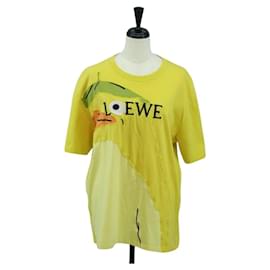LOEWE LOEWE �~ Camiseta Mr. Ootori de algodón XS Amarillo Auth 167239SAM