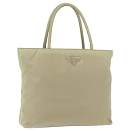 PRADA Borsa a mano in nylon verde argento Auth 176258 - Prada