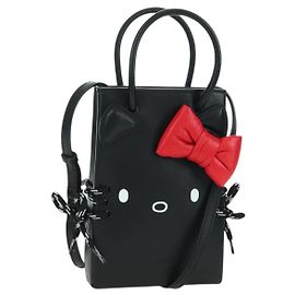 BALENCIAGA - Borsa a mano in pelle Sanrio Hello Kitty 2 in 1 Nera 619043 Auth 167250SM