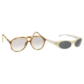 Occhiali da sole GIVENCHY Christian Dior plastica 2 Set Beige Marrone Auth BA12345 - Givenchy