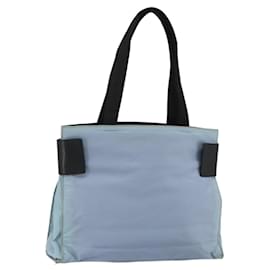 PRADA Tote Bag aus Nylon in Hellblau Silber authentisch bs34601