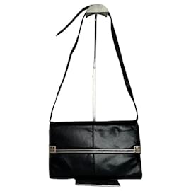 Borsa a Spalla Vintage Givenchy in Pelle Nera