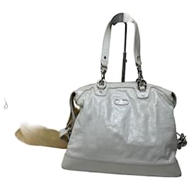 Bolso de hombro de cuero vintage Celine blanco - Céline