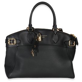 Louis Vuitton Monogram Vendome MM in pelle di vitello grana nera
