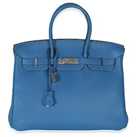 Hermès Bleu Zellige Togo Birkin 35 PHW