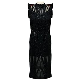 white midi formal dress with sleeves Rihoas Puff Sleeve V-Neck Midi Dress